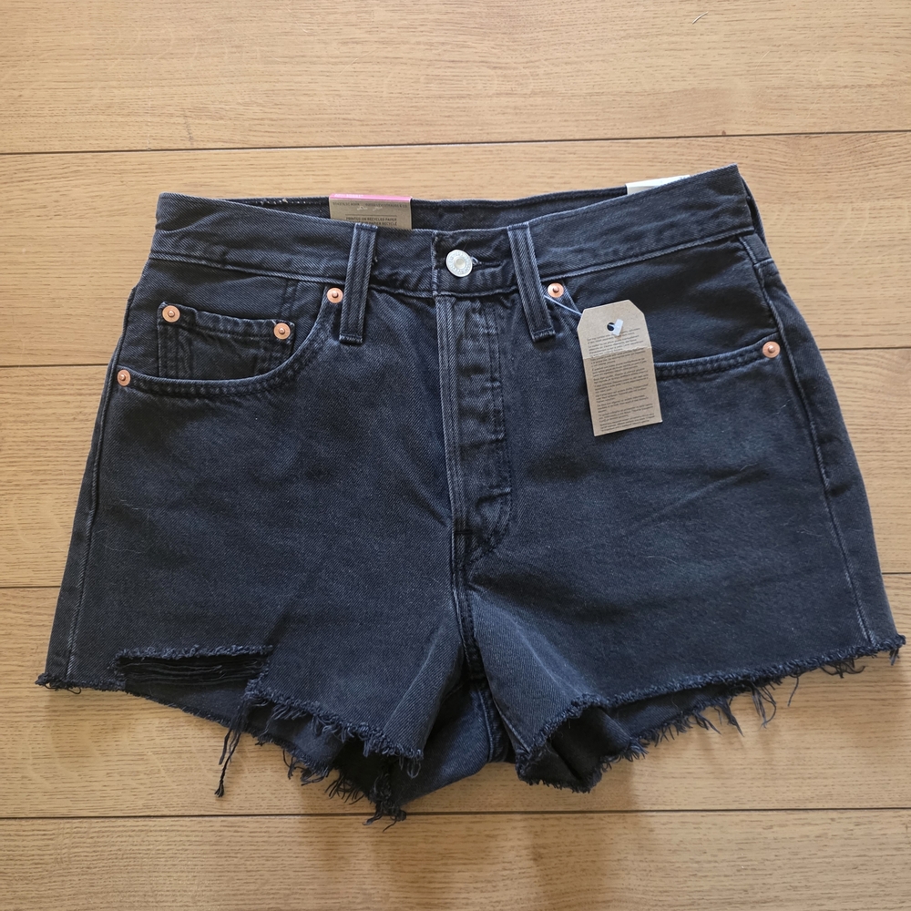 Levi's Women's Dark Denim Jean Shorts